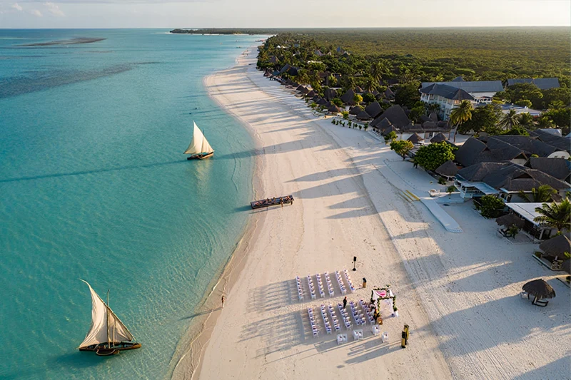 Nungwi Hochzeit Resort am Strand