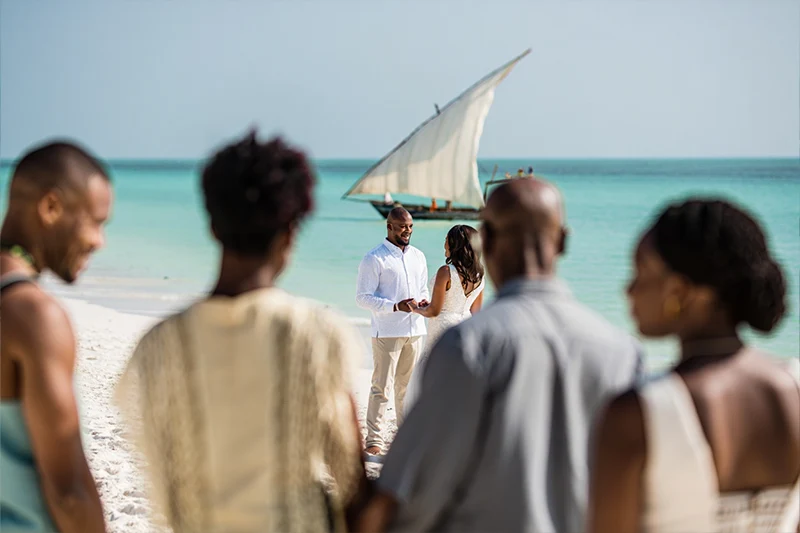Kleine Strandhochzeit in Jambiani Sansibar
