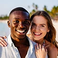 Foto James and Lisa proposal Zanzibar