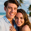 Foto Michael and Sarah proposal Zanzibar